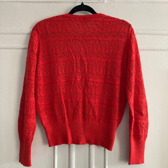 Circus woman's red cardigan size L - Picture 5 of 8